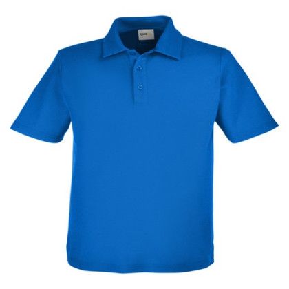 True Royal Men's Fusion ChromaSoft Embroidered Pique Polo Shirt