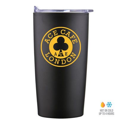 Custom 20 oz Economy Stainless Steel Tumbler With Plastic PP Liner - Black