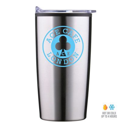 Custom 20 oz Economy Stainless Steel Tumbler With Plastic PP Liner - Silver