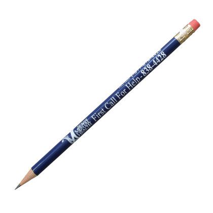 Custom Refurbished Pencil - Dark Blue