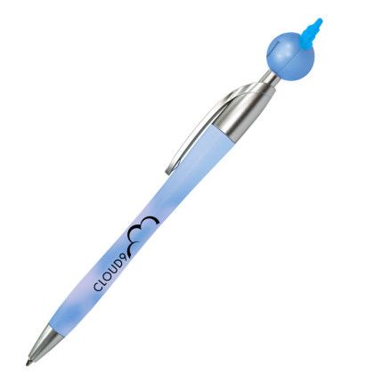 Custom Mood Fun Guy Pen - Blue to White