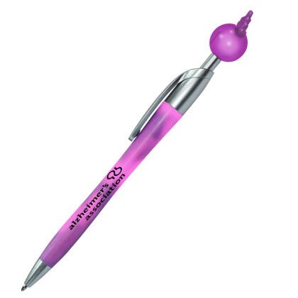 Custom Mood Fun Guy Pen - Purple to Pink