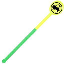 Custom Mood 6" Stirrer - Yellow to Green