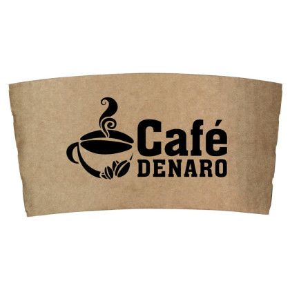 Custom Paper Coffee Sleeve - Brown