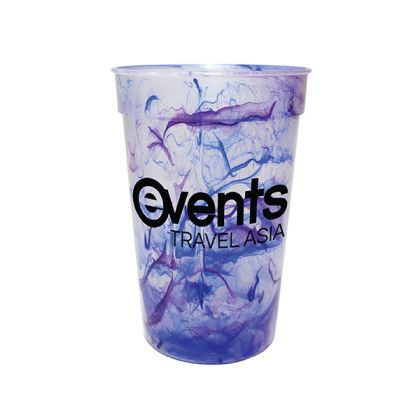 Custom 17 oz. Confetti Stadium Cup - Blue/Purple