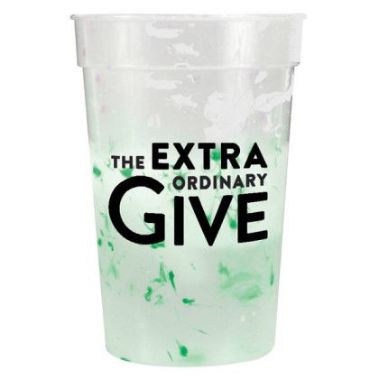 Mood 17 oz. Confetti Stadium Cup - Frosted to Green