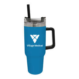 Custom Halcyon 40 oz. Travel Mug - Light Blue