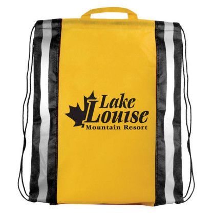 Custom NW Reflective Drawstring Backpack - Yellow