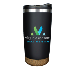 Custom Full Color Halcyon 20 oz. Cork Bottom Tumbler - Black 