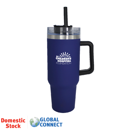 Custom Halcyon 40 oz. Travel Mug - Blue