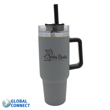 Custom Halcyon 40 oz. Travel Mug - Gray