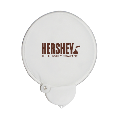 Promotional Folding Fan | Tradeshow Giveaways - White