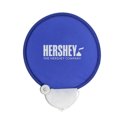 Promotional Folding Fan | Tradeshow Giveaways - Blue