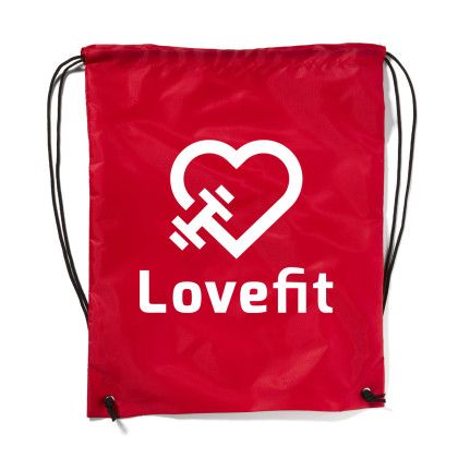 Custom Drawstring Backpack - Red Custom Drawstring Backpack - Red