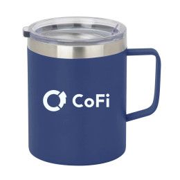 Custom 12 Oz. Vacuum Insulated Coffee Mug - Blue