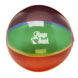 Translucent 16&quot; Multi-Color Round Beach Ball