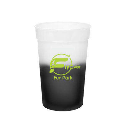 Custom Full Color Mood 12 oz. Stadium Cup - Frosted to Smoke