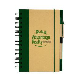 Custom Eco-inspired Hardcover Notebook And Pen