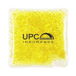 Custom Reusable Square Hot/cold Gel Pack - Yellow