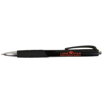 Custom Full Color Design ERGO II Grip Pen - Black