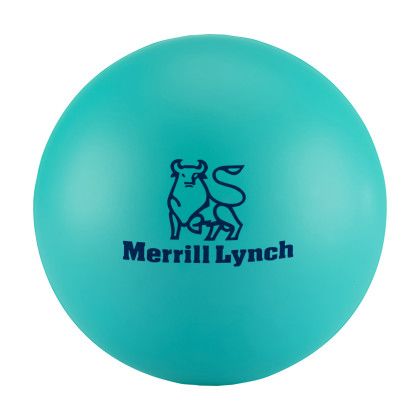 Custom Round Stress Ball - Teal