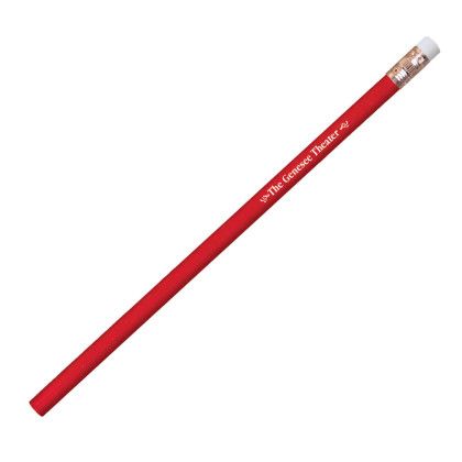 Custom Thrifty Pencil with White Eraser - Red