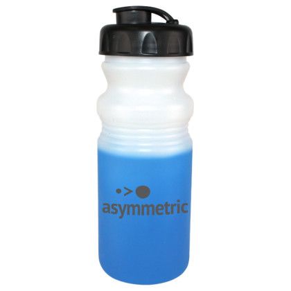 Custom Mood 20 oz. Cycle Bottle with Flip Top Cap - Frosted to Blue