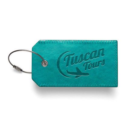 Custom Leeman Venezia Sightseer Luggage Tag - Teal