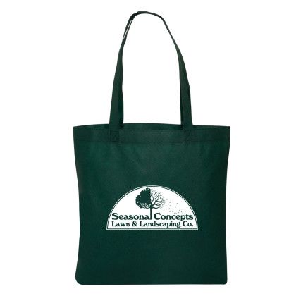 Custom Non Woven Value Tote - Hunter Green