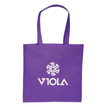 Custom Non Woven Value Tote - Purple