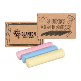 Custom 3 Pack Non Toxic Chalk in Craft Box