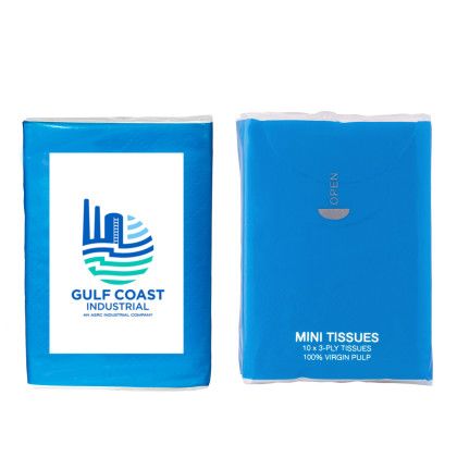 Custom Tissue Pack - Light Blue Custom Tissue Pack - Light Blue