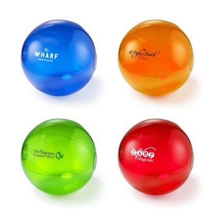 Custom 12" Translucent Beach Ball - All Colors