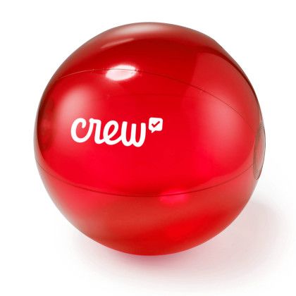 Custom 16" Translucent Beach Ball - Red