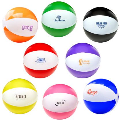 Custom 16" Two-tone Beach Ball - All Colors