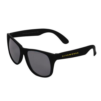 Custom Single Color Matte Sunglasses - Black