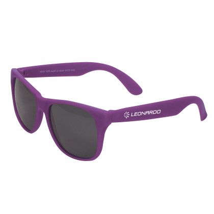 Custom Single Color Matte Sunglasses - Purple