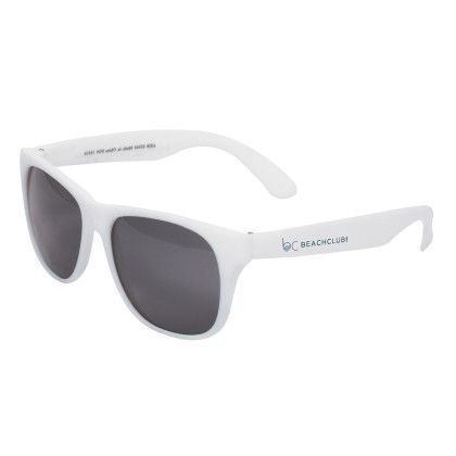 Custom Single Color Matte Sunglasses - White Custom Single Color Matte Sunglasses - White