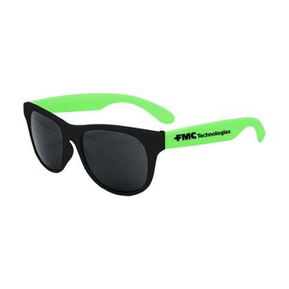 Custom Kids Classic Promo Sunglasses - Lime Green