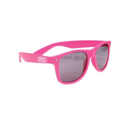 Custom Single Color Gloss Sunglasses - Pink