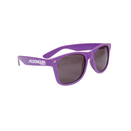 Custom Single Color Gloss Sunglasses - Purple