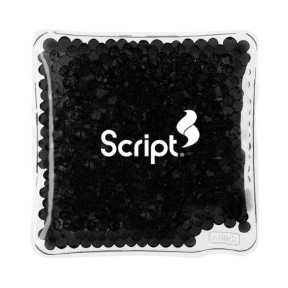Custom Reusable Square Hot/cold Gel Pack - Black