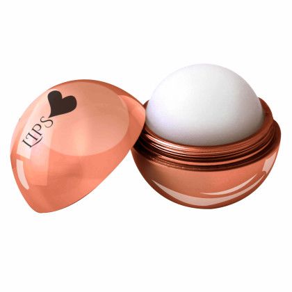 Custom Unique Round Shape With Metallic Finish Lip Balm - Rose Gold