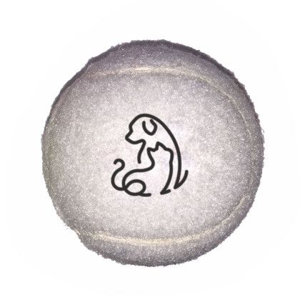Custom Fido's Dog Ball - White