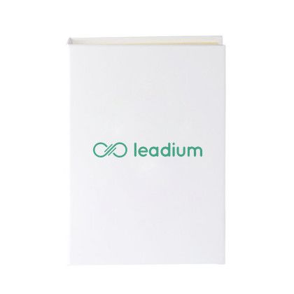 Custom Mini Sticky Notebook - White Custom Mini Sticky Notebook - White