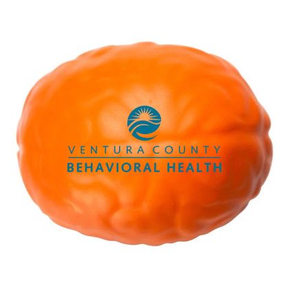 Custom Brain Stress Reliever - Orange