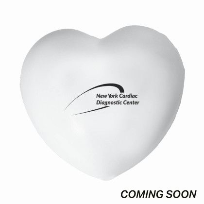 Custom Heart Stress Reliever - White