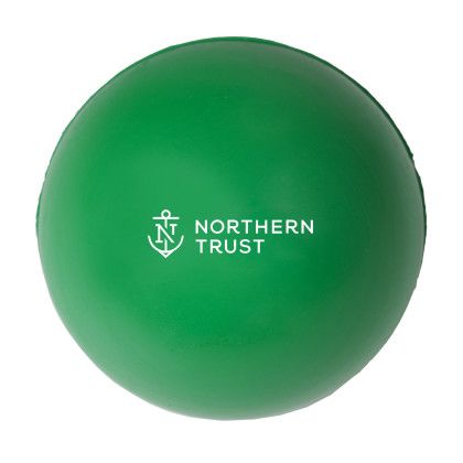 Custom Round Stress Ball - Green