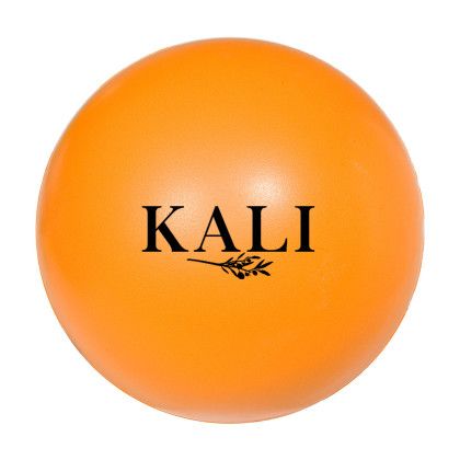 Custom Round Stress Ball - Orange