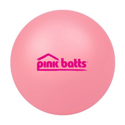 Custom Round Stress Ball - Pink